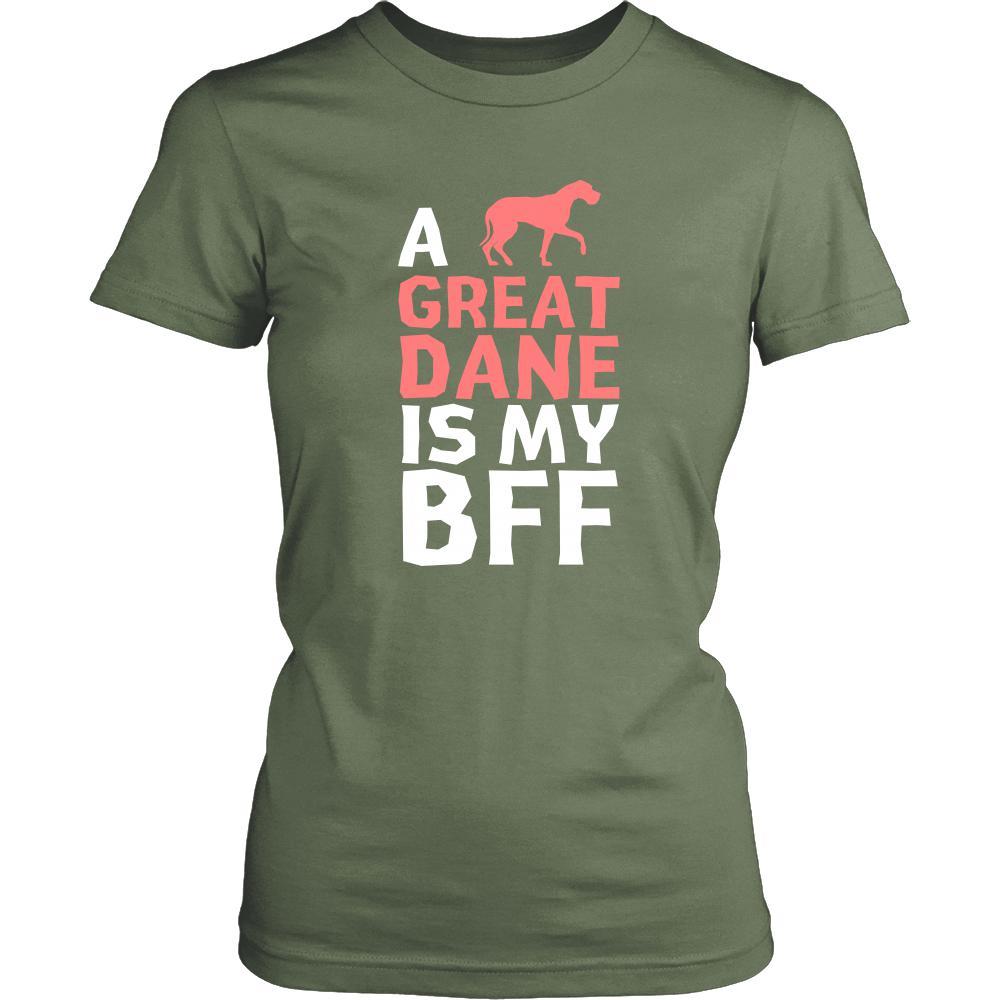 Great dane Shirt - a Great dane is my bff- Dog Lover Gift-T-shirt-Teelime | shirts-hoodies-mugs