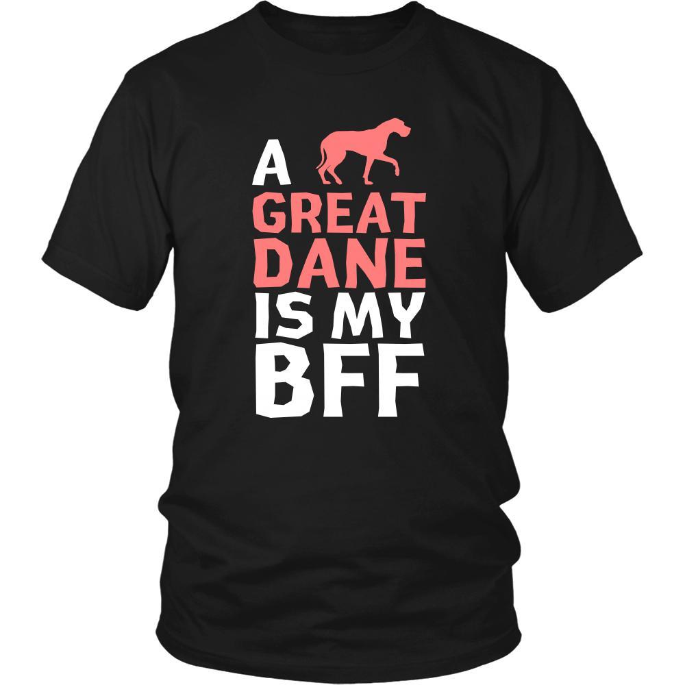 Great dane Shirt - a Great dane is my bff- Dog Lover Gift-T-shirt-Teelime | shirts-hoodies-mugs