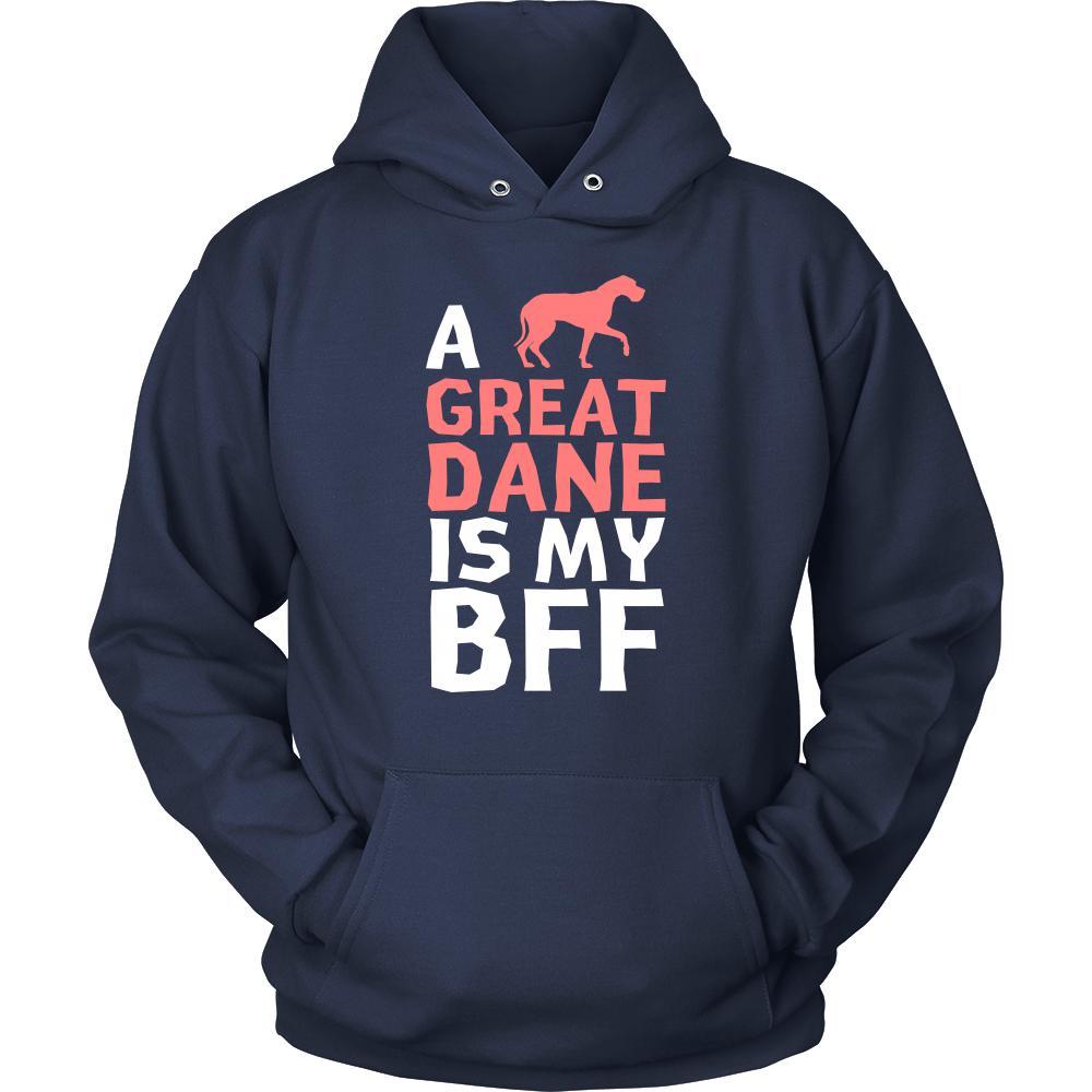 Great dane Shirt - a Great dane is my bff- Dog Lover Gift-T-shirt-Teelime | shirts-hoodies-mugs