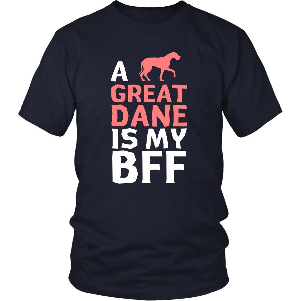 Great dane Shirt - a Great dane is my bff- Dog Lover Gift-T-shirt-Teelime | shirts-hoodies-mugs