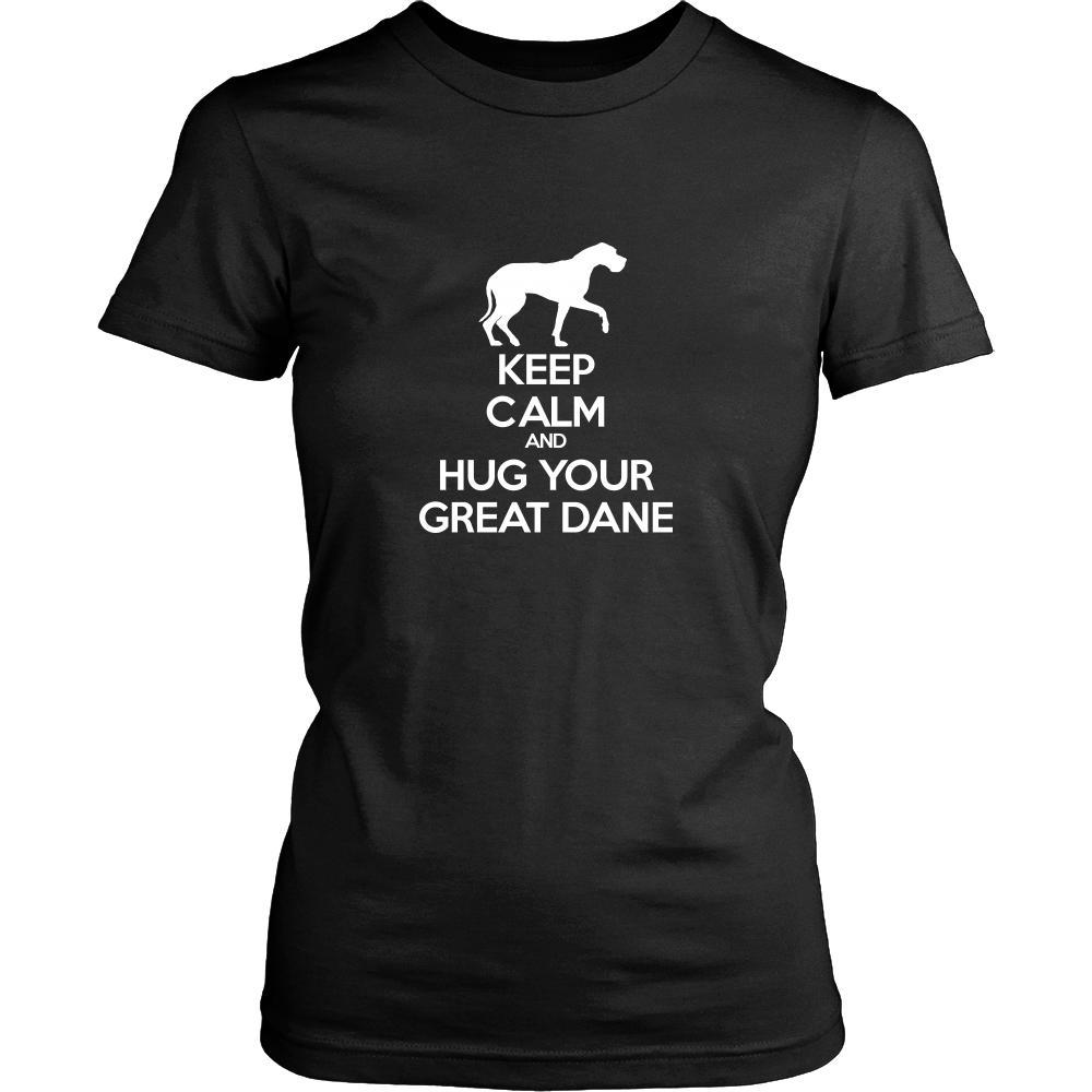 Great dane Shirt - Keep Calm and Hug Your Great dane- Dog Lover Gift-T-shirt-Teelime | shirts-hoodies-mugs