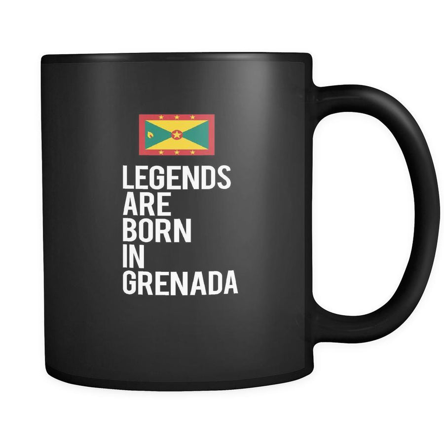 Grenada Legends are born in Grenada 11oz Black Mug-Drinkware-Teelime | shirts-hoodies-mugs