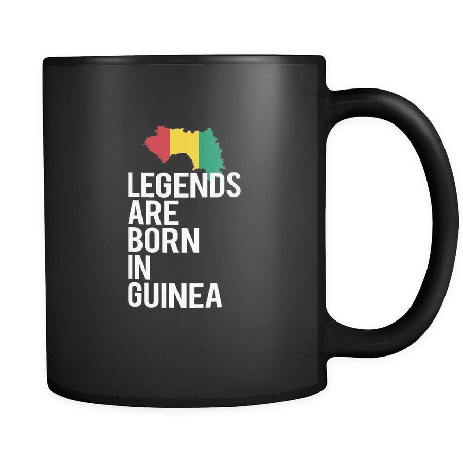 Guinea Legends are born in Guinea 11oz Black Mug-Drinkware-Teelime | shirts-hoodies-mugs