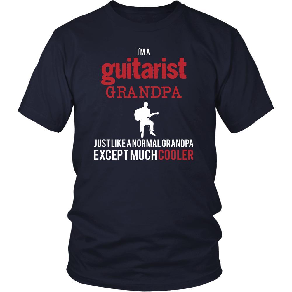 Guitar Shirt - I'm a guitarist grandpa just like a normal grandpa except much cooler Grandfather Hobby Gift-T-shirt-Teelime | shirts-hoodies-mugs