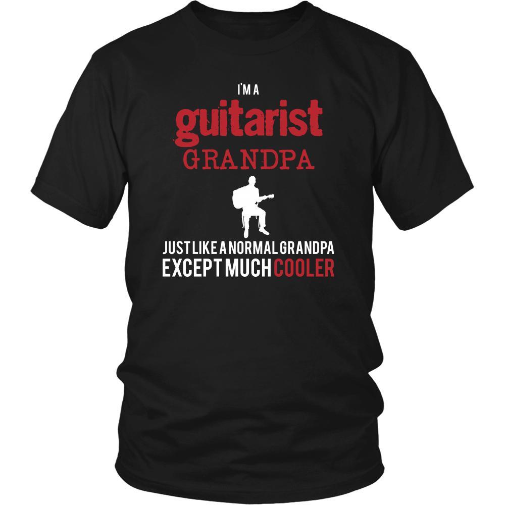 Guitar Shirt - I'm a guitarist grandpa just like a normal grandpa except much cooler Grandfather Hobby Gift-T-shirt-Teelime | shirts-hoodies-mugs