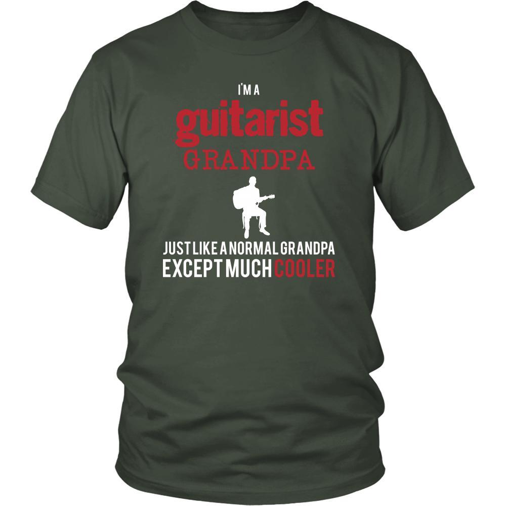 Guitar Shirt - I'm a guitarist grandpa just like a normal grandpa except much cooler Grandfather Hobby Gift-T-shirt-Teelime | shirts-hoodies-mugs