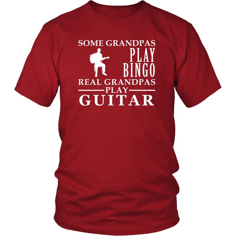 Guitar Shirt Some Grandpas play bingo, real Grandpas go Guitar Family Hobby-T-shirt-Teelime | shirts-hoodies-mugs