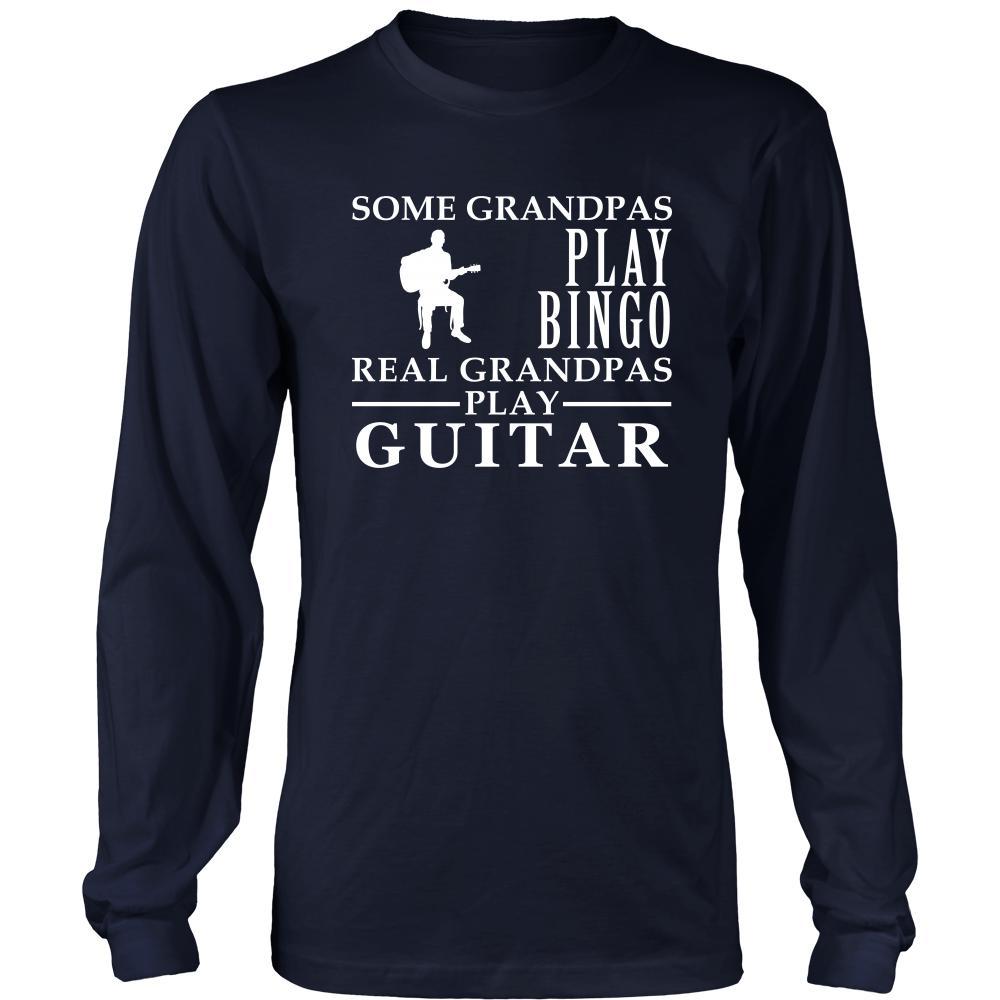 Guitar Shirt Some Grandpas play bingo, real Grandpas go Guitar Family Hobby-T-shirt-Teelime | shirts-hoodies-mugs