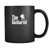 Guitar The Guitarist 11oz Black Mug-Drinkware-Teelime | shirts-hoodies-mugs