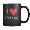 Gymnastics I Love Gymnastics 11oz Black Mug-Drinkware-Teelime | shirts-hoodies-mugs