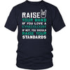 Gynecologist Shirt - Raise your hand if you love Gynecologist, if not raise your standards - Profession Gift-T-shirt-Teelime | shirts-hoodies-mugs