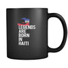 Haiti Legends are born in Haiti 11oz Black Mug-Drinkware-Teelime | shirts-hoodies-mugs