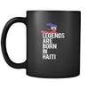 Haiti Legends are born in Haiti 11oz Black Mug-Drinkware-Teelime | shirts-hoodies-mugs