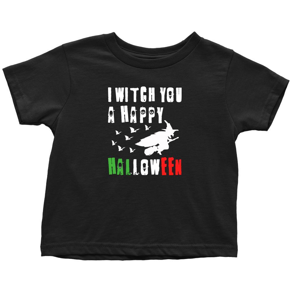 Halloween Kids Shirt-I Witch You a Happy Halloween-T-shirt-Teelime | shirts-hoodies-mugs