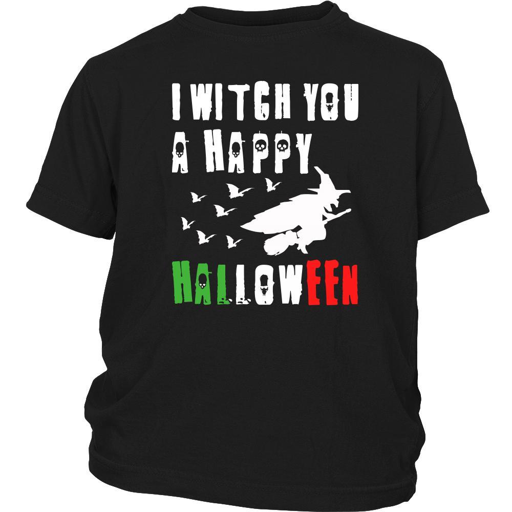 Halloween Kids Shirt-I Witch You a Happy Halloween-T-shirt-Teelime | shirts-hoodies-mugs