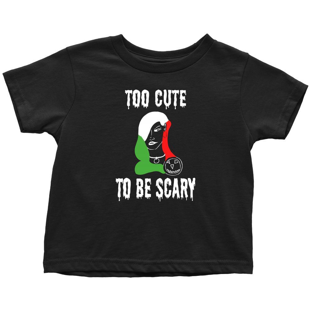 Halloween Kids Shirt-Too cute to be Scary - Italian Lady-T-shirt-Teelime | shirts-hoodies-mugs