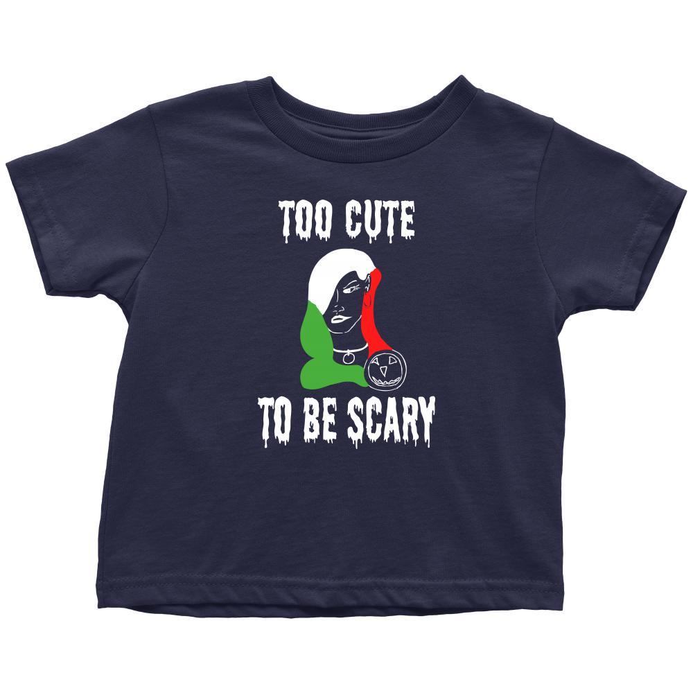 Halloween Kids Shirt-Too cute to be Scary - Italian Lady-T-shirt-Teelime | shirts-hoodies-mugs