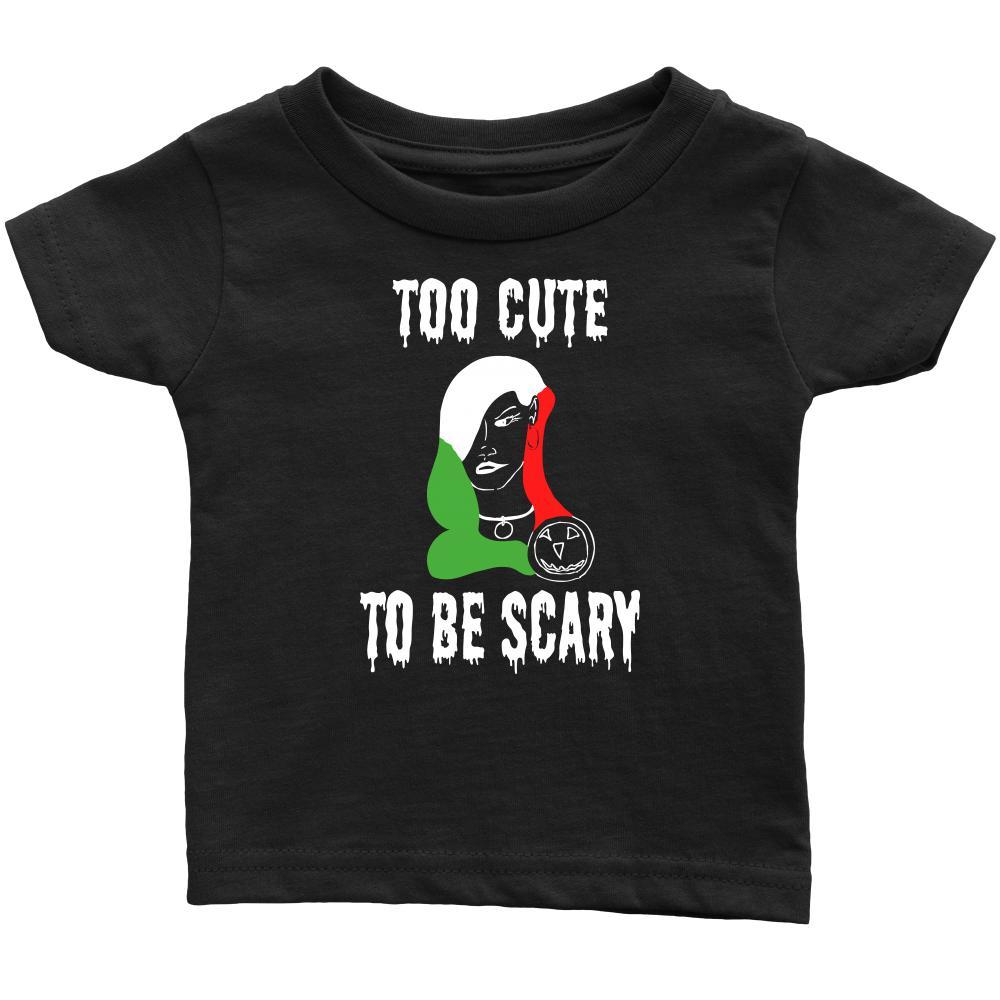 Halloween Kids Shirt-Too cute to be Scary - Italian Lady-T-shirt-Teelime | shirts-hoodies-mugs