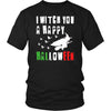 Halloween Shirt-I Witch You a Happy Halloween-T-shirt-Teelime | shirts-hoodies-mugs
