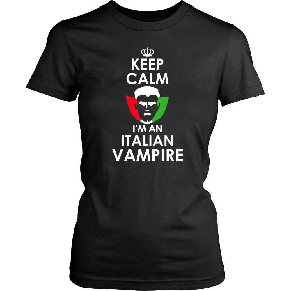 Halloween Shirt - Keep Calm, I'm an Italian Vampire-T-shirt-Teelime | shirts-hoodies-mugs