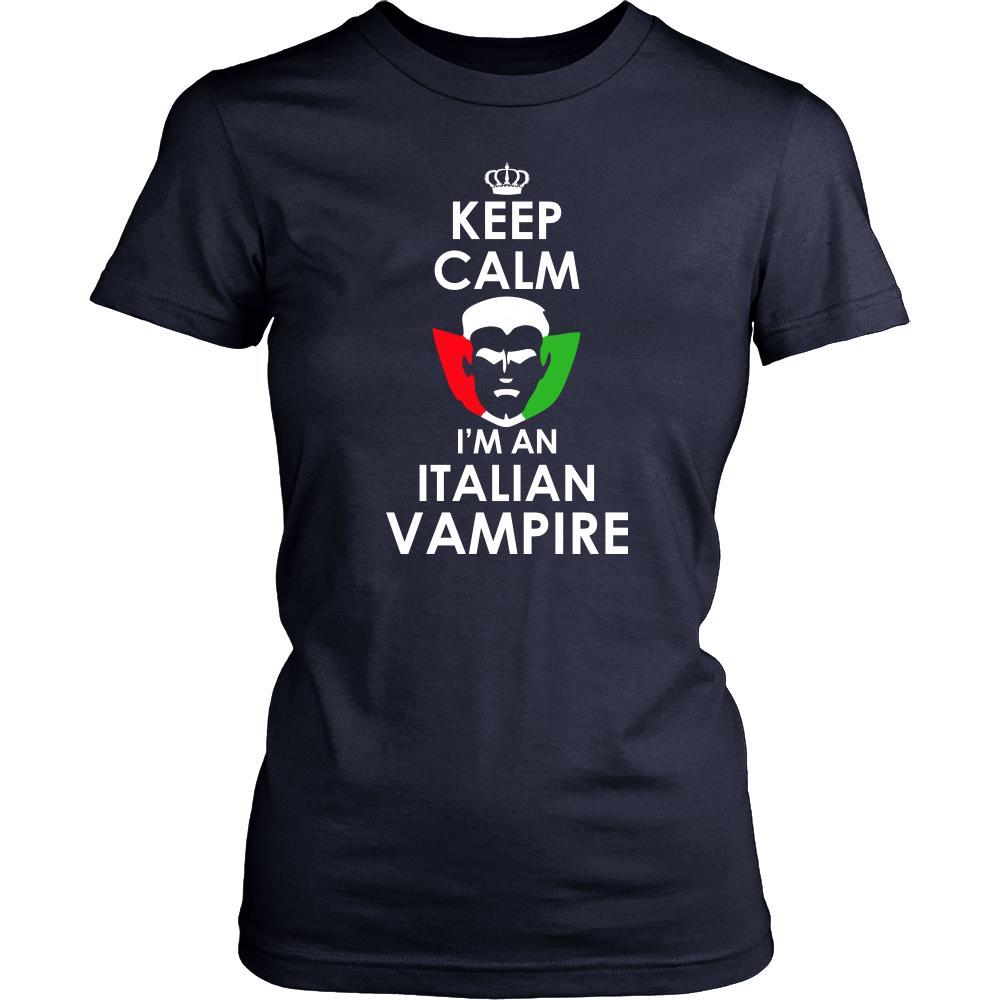 Halloween Shirt - Keep Calm, I'm an Italian Vampire-T-shirt-Teelime | shirts-hoodies-mugs