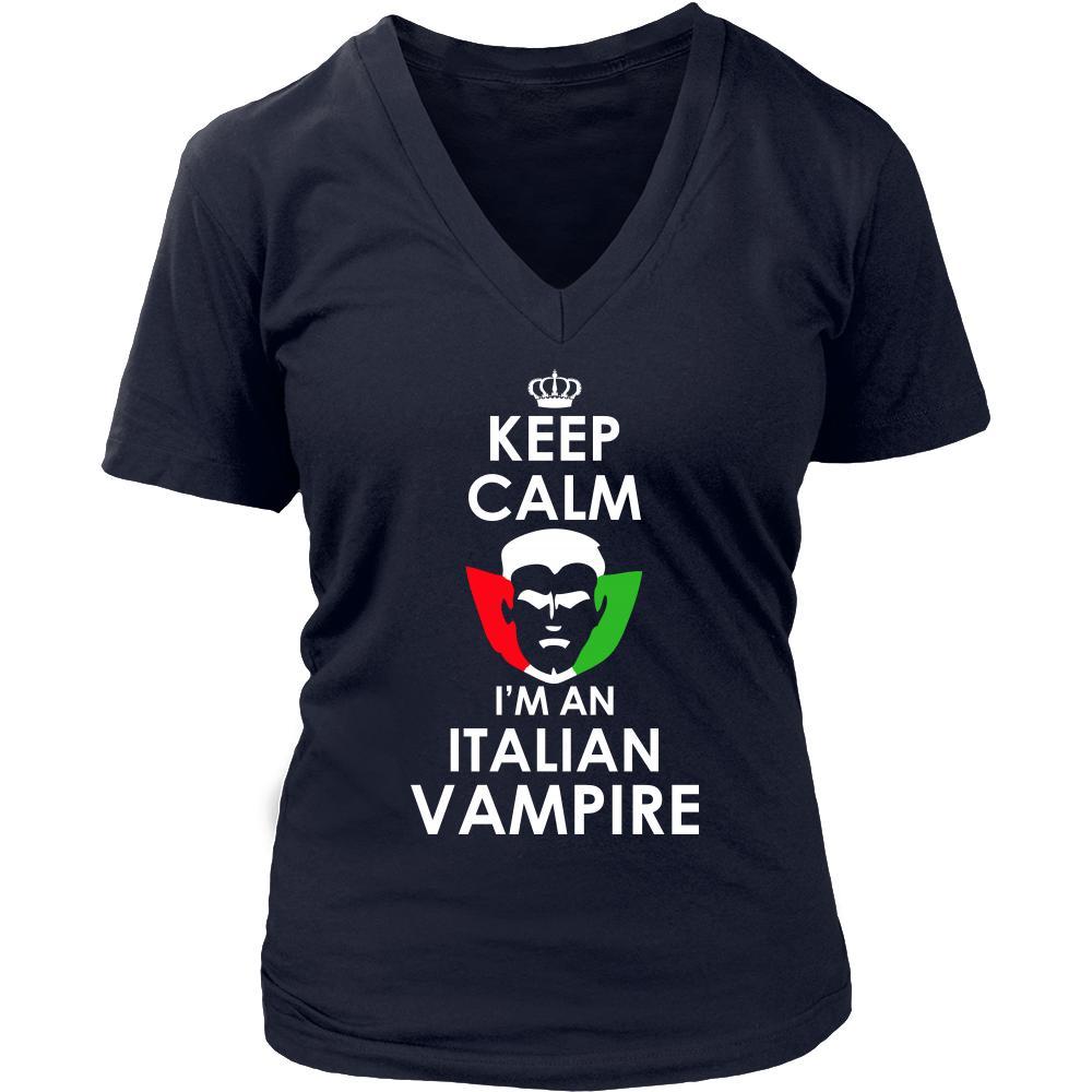 Halloween Shirt - Keep Calm, I'm an Italian Vampire-T-shirt-Teelime | shirts-hoodies-mugs