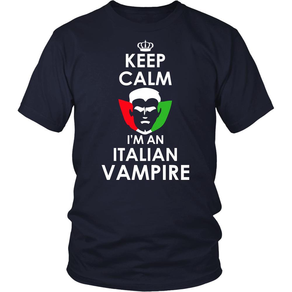 Halloween Shirt - Keep Calm, I'm an Italian Vampire-T-shirt-Teelime | shirts-hoodies-mugs