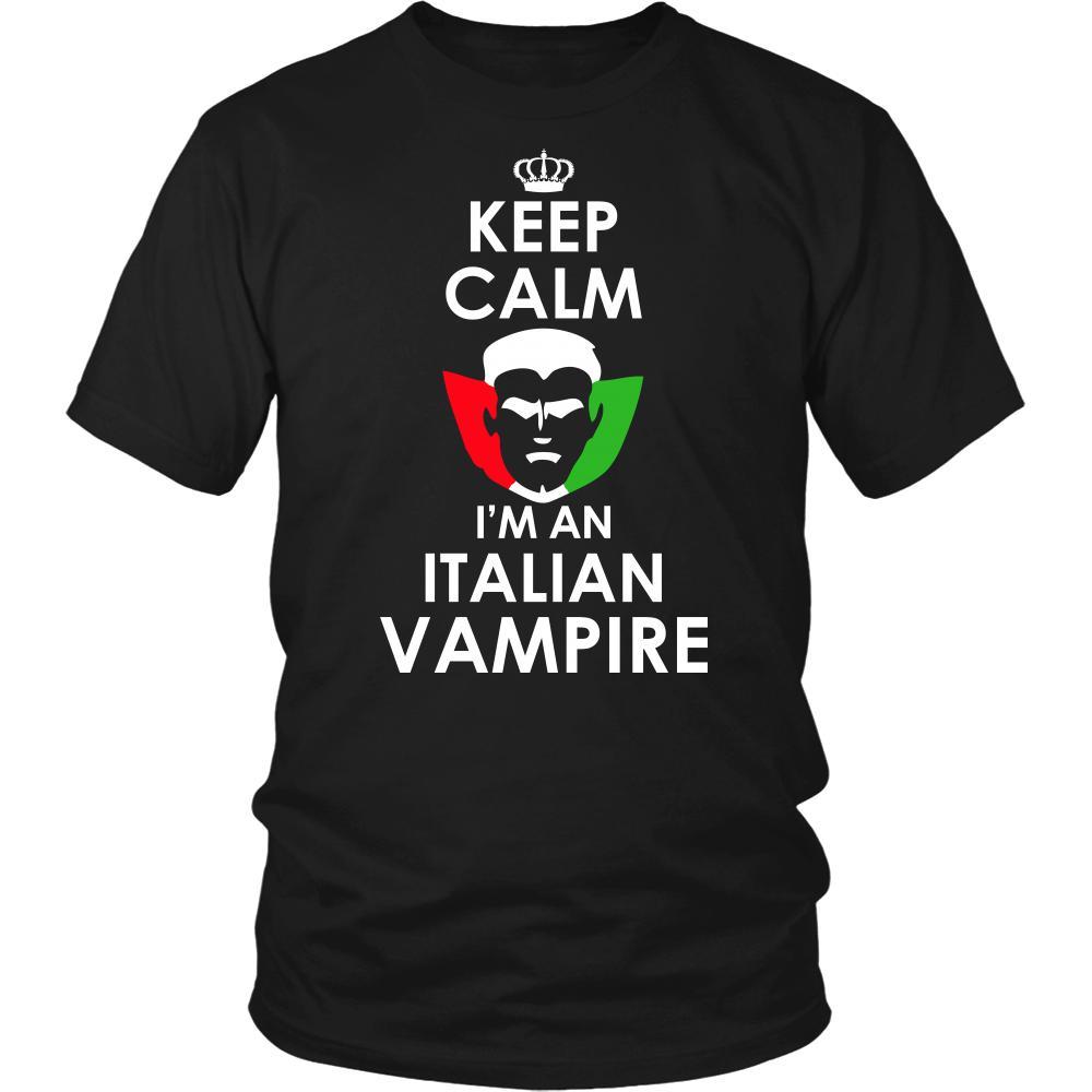 Halloween Shirt - Keep Calm, I'm an Italian Vampire-T-shirt-Teelime | shirts-hoodies-mugs