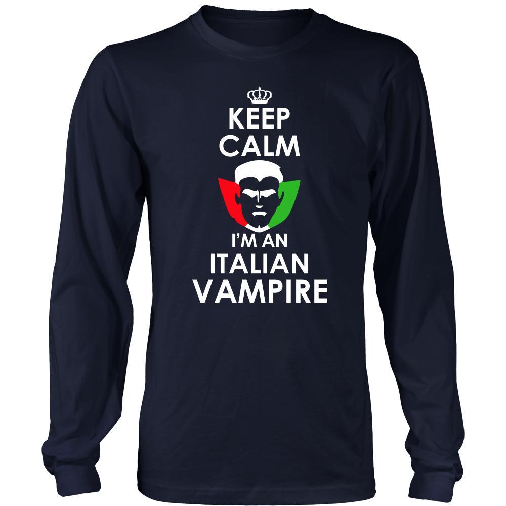 Halloween Shirt - Keep Calm, I'm an Italian Vampire-T-shirt-Teelime | shirts-hoodies-mugs