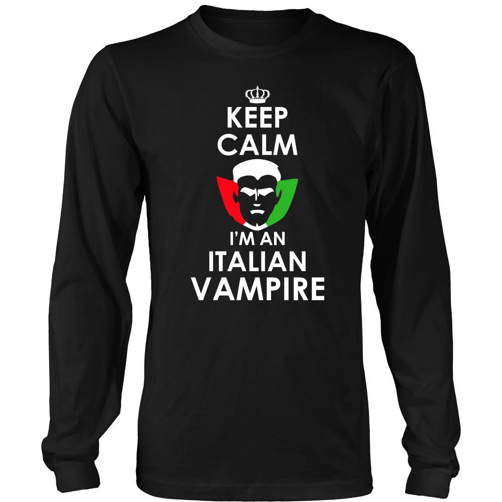 Halloween Shirt - Keep Calm, I'm an Italian Vampire-T-shirt-Teelime | shirts-hoodies-mugs