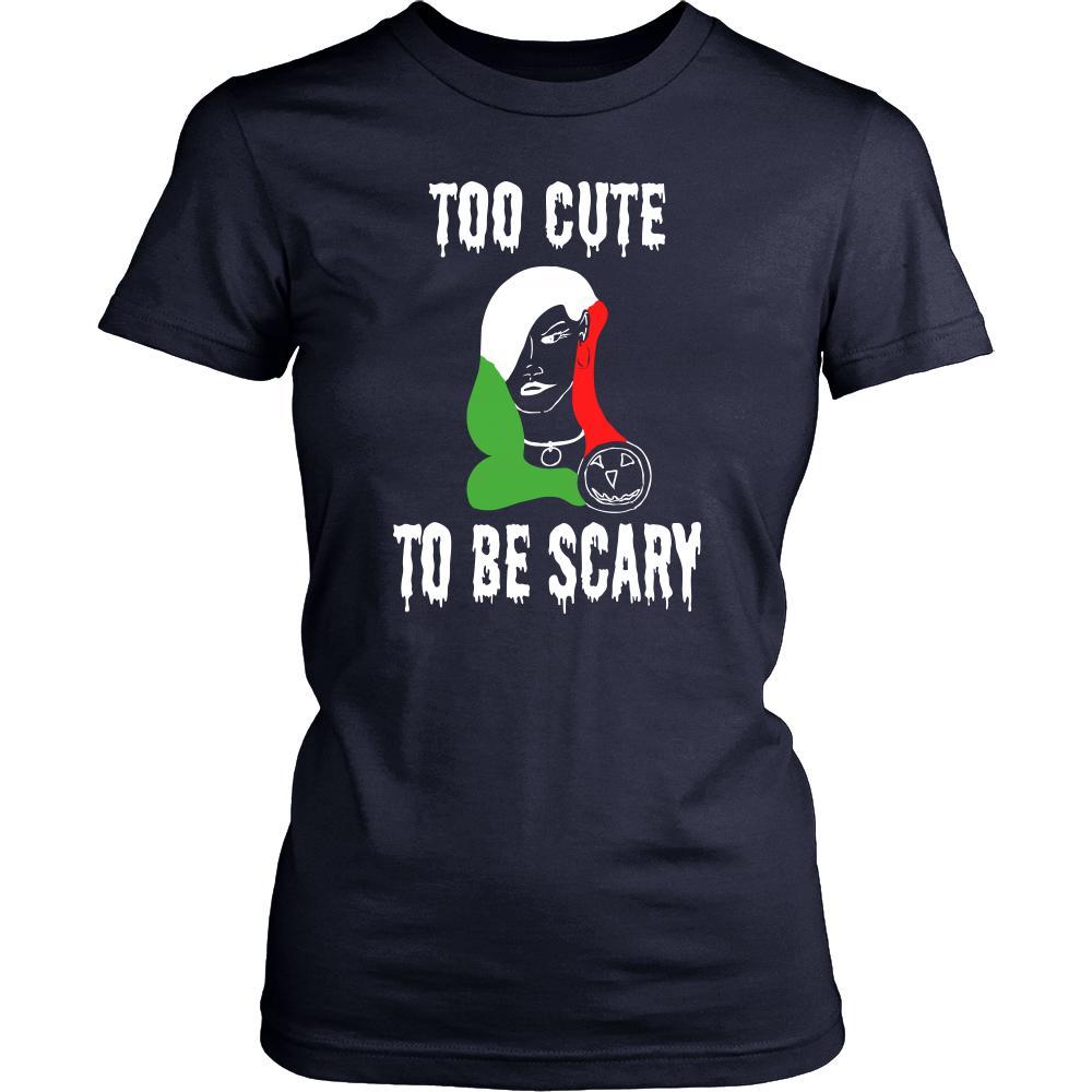 Halloween Shirt -Too Cute to be Scary - Italian Lady-T-shirt-Teelime | shirts-hoodies-mugs