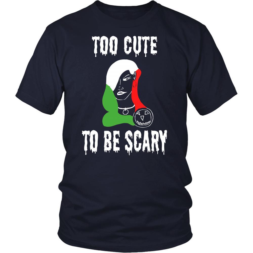 Halloween Shirt -Too Cute to be Scary - Italian Lady-T-shirt-Teelime | shirts-hoodies-mugs