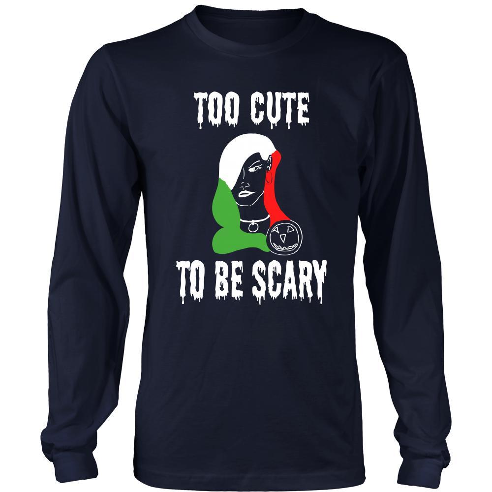 Halloween Shirt -Too Cute to be Scary - Italian Lady-T-shirt-Teelime | shirts-hoodies-mugs