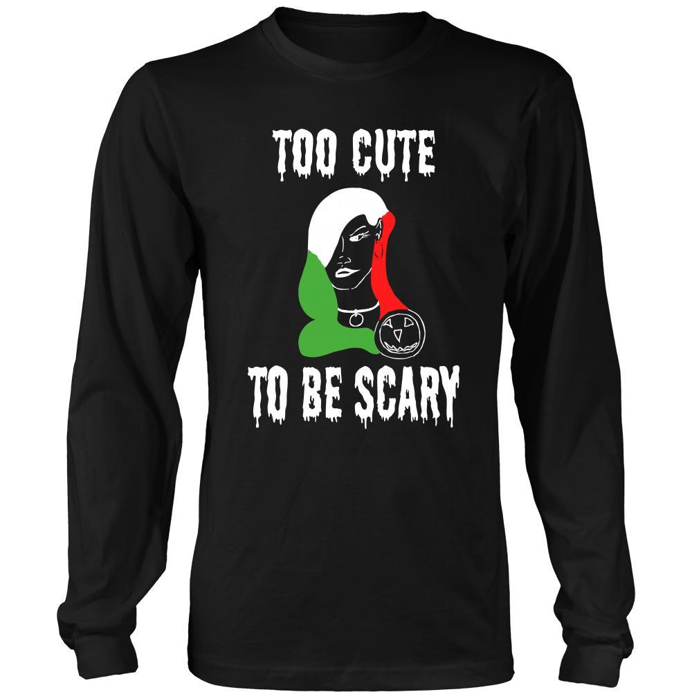 Halloween Shirt -Too Cute to be Scary - Italian Lady-T-shirt-Teelime | shirts-hoodies-mugs