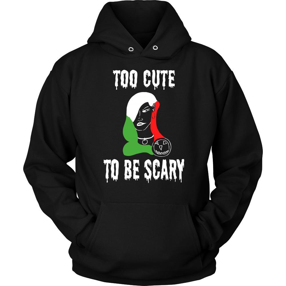 Halloween Shirt -Too Cute to be Scary - Italian Lady-T-shirt-Teelime | shirts-hoodies-mugs