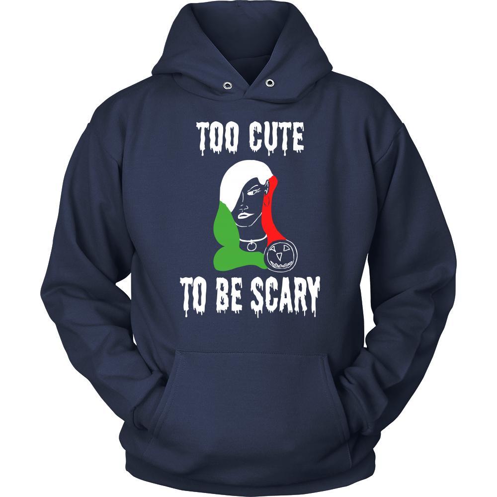 Halloween Shirt -Too Cute to be Scary - Italian Lady-T-shirt-Teelime | shirts-hoodies-mugs