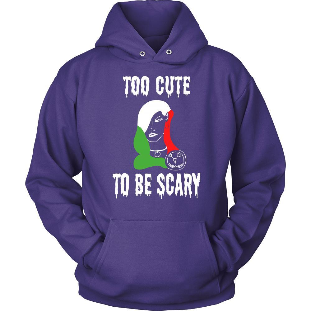 Halloween Shirt -Too Cute to be Scary - Italian Lady-T-shirt-Teelime | shirts-hoodies-mugs