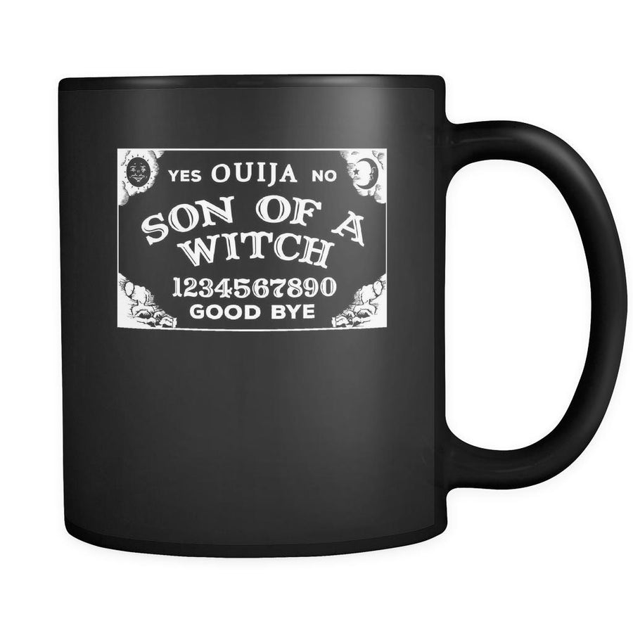 Halloween Son of a witch Ouija 11oz Black Mug-Drinkware-Teelime | shirts-hoodies-mugs