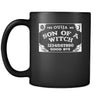 Halloween Son of a witch Ouija 11oz Black Mug-Drinkware-Teelime | shirts-hoodies-mugs