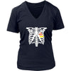 Halloween T Shirt - Candy Corn Heart-T-shirt-Teelime | shirts-hoodies-mugs