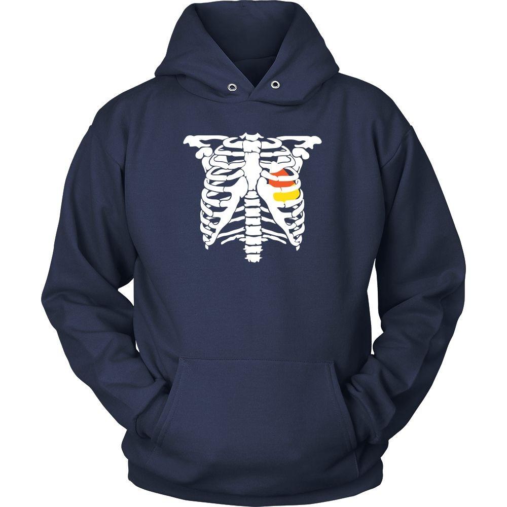Halloween T Shirt - Candy Corn Heart-T-shirt-Teelime | shirts-hoodies-mugs