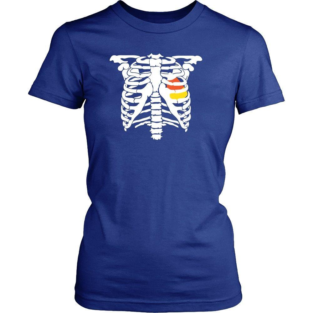 Halloween T Shirt - Candy Corn Heart-T-shirt-Teelime | shirts-hoodies-mugs