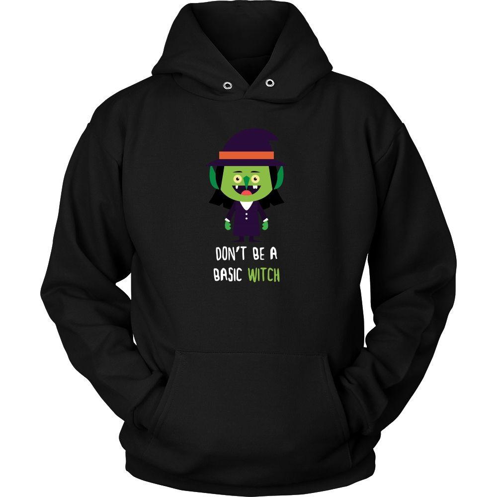 Halloween T Shirt - Don't be a Basic Witch-T-shirt-Teelime | shirts-hoodies-mugs