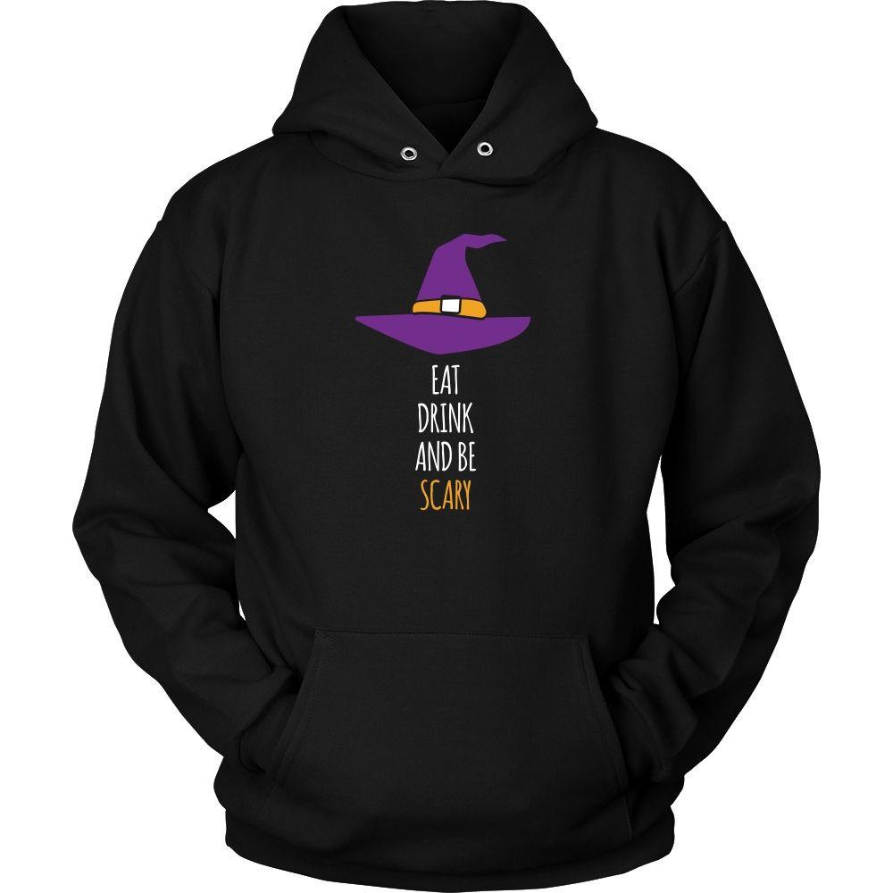 Halloween T Shirt - Eat Drink and Be Scary-T-shirt-Teelime | shirts-hoodies-mugs