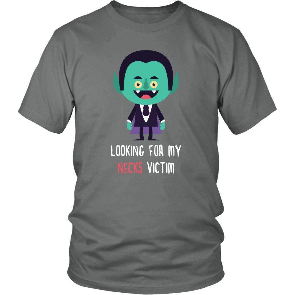 Halloween T Shirt - Vampire Looking for my Necks victim-T-shirt-Teelime | shirts-hoodies-mugs