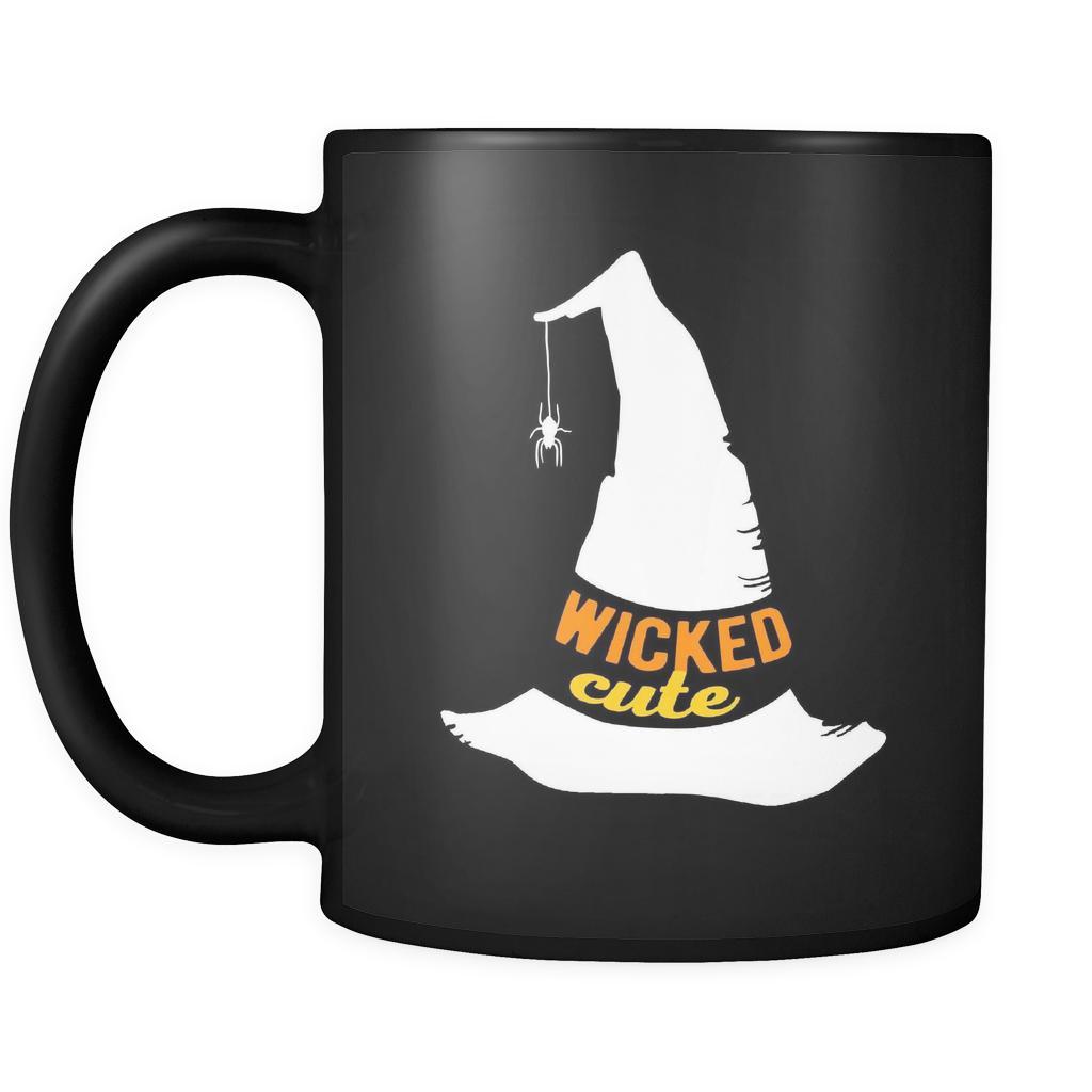 Halloween Wicked cute 11oz Black Mug-Drinkware-Teelime | shirts-hoodies-mugs