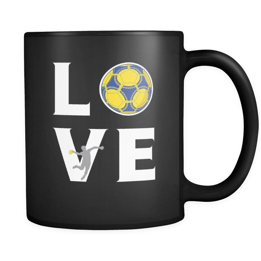 Handball - LOVE Handball - 11oz Black Mug-Drinkware-Teelime | shirts-hoodies-mugs