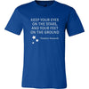 Happy President's Day - " Keep Your Eyes on the Stars, feet on the ground- Theodore Roozevelt " - original custom made t-shirts.-T-shirt-Teelime | shirts-hoodies-mugs