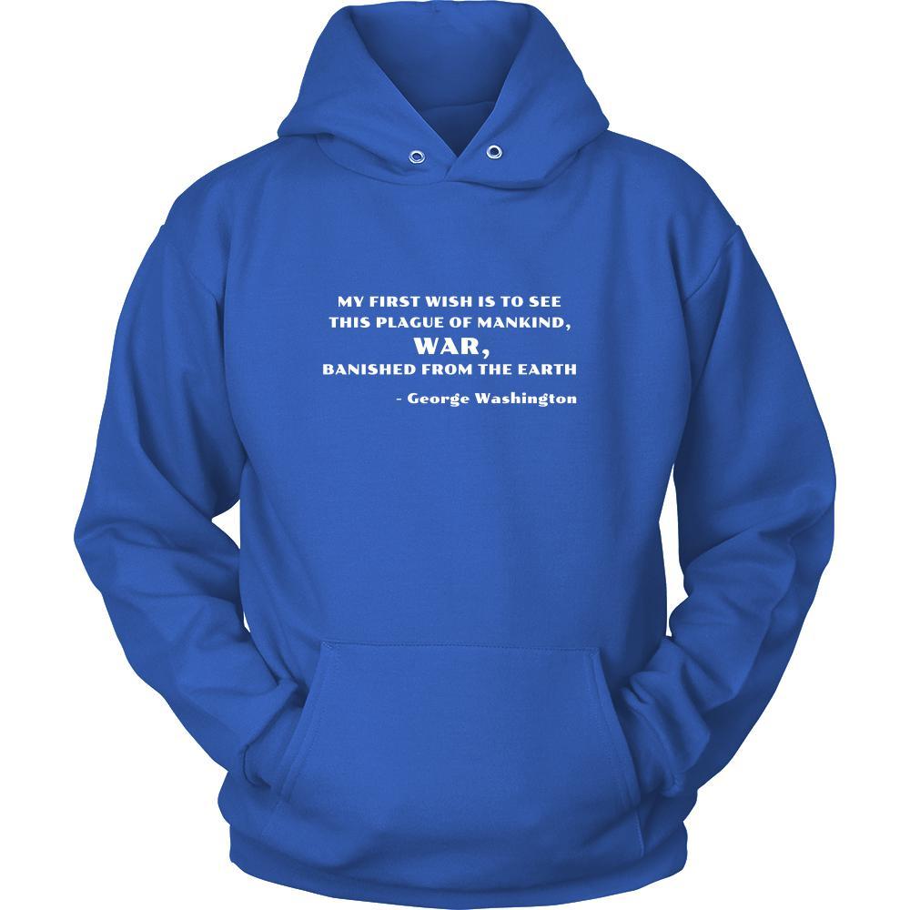 Happy President's Day - " My first Wish is to see ...-George Washington " - original custom made apparel.-T-shirt-Teelime | shirts-hoodies-mugs