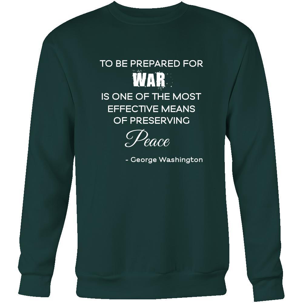 Happy President's Day - " War and Peace - George Washington " - original custom made apparel.-T-shirt-Teelime | shirts-hoodies-mugs